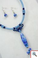 Corded set turquoise blue