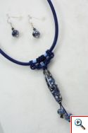 Corded set dark blue