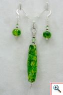 Pendant set multi spring green swirl